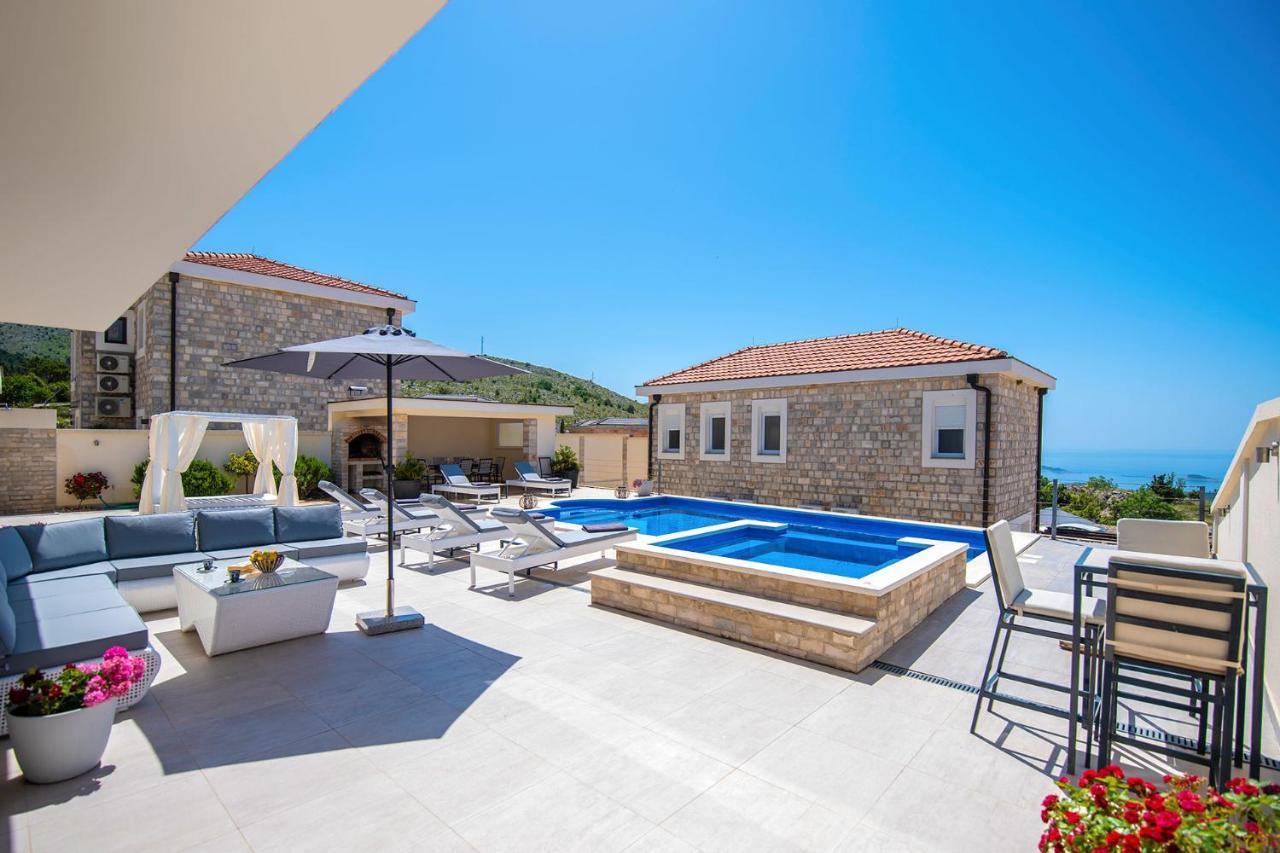 Luxury Villa Miriam With Private Pool And Jet Pool Near Dubrovnik Ivanica Bagian luar foto