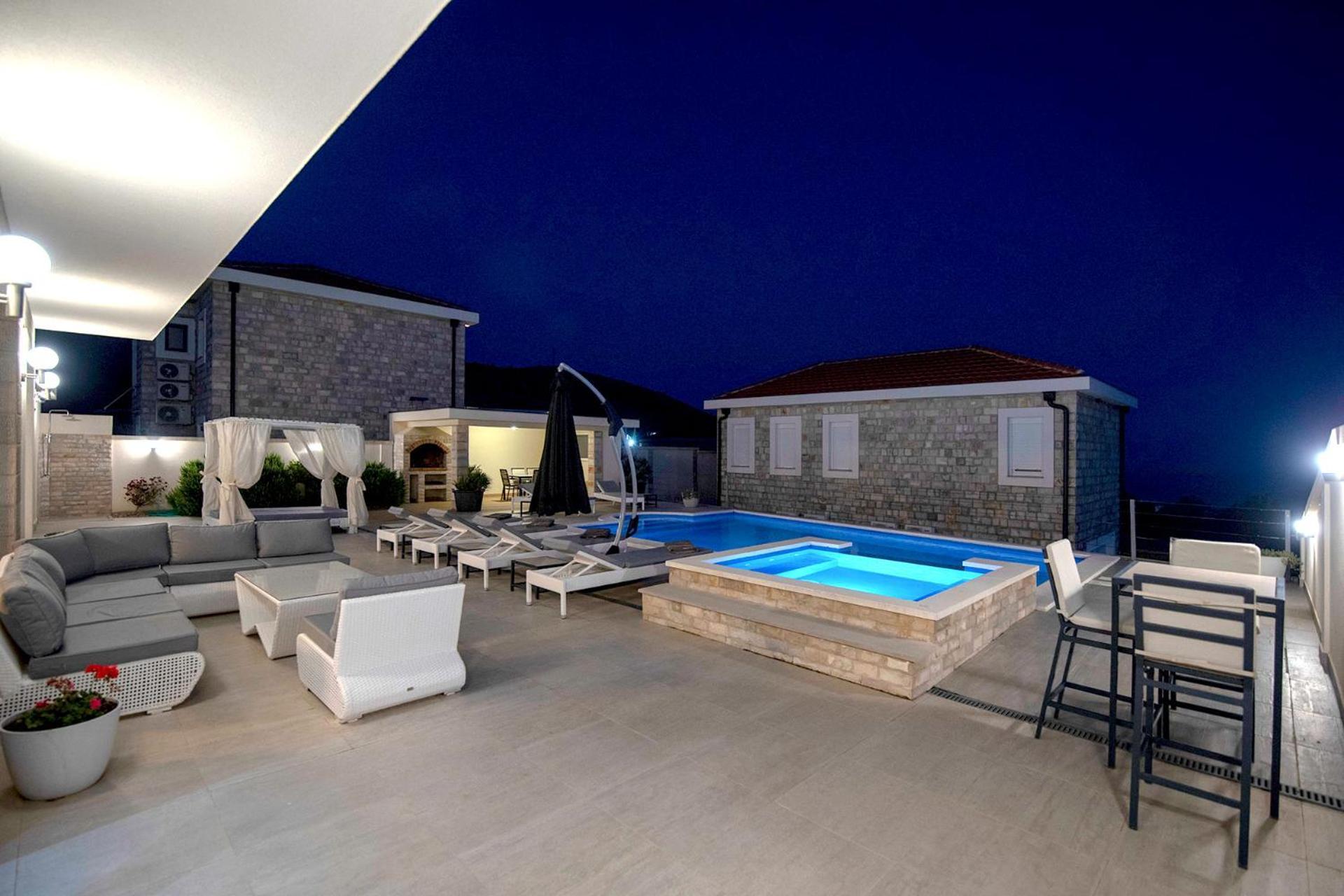 Luxury Villa Miriam With Private Pool And Jet Pool Near Dubrovnik Ivanica Bagian luar foto