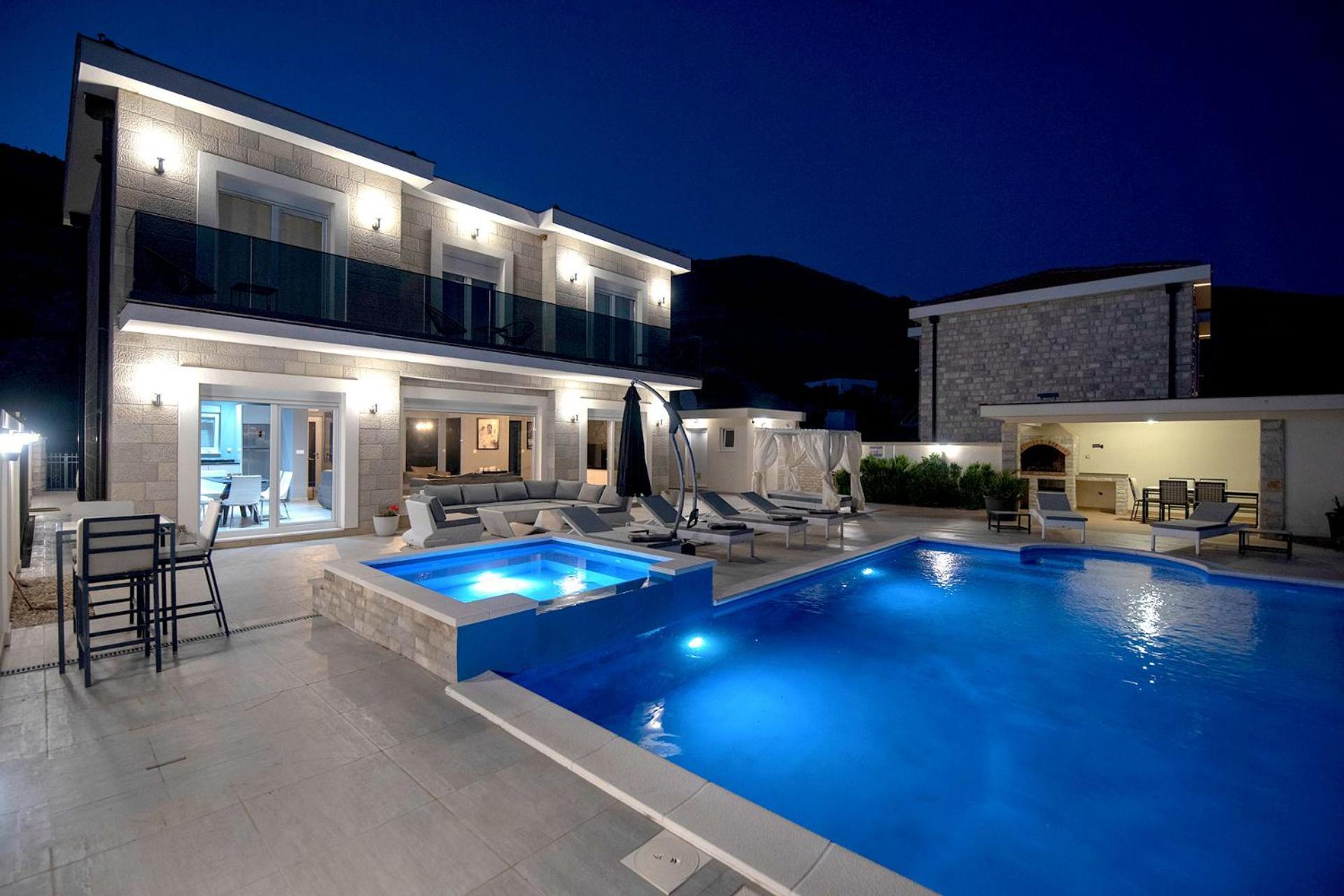 Luxury Villa Miriam With Private Pool And Jet Pool Near Dubrovnik Ivanica Bagian luar foto